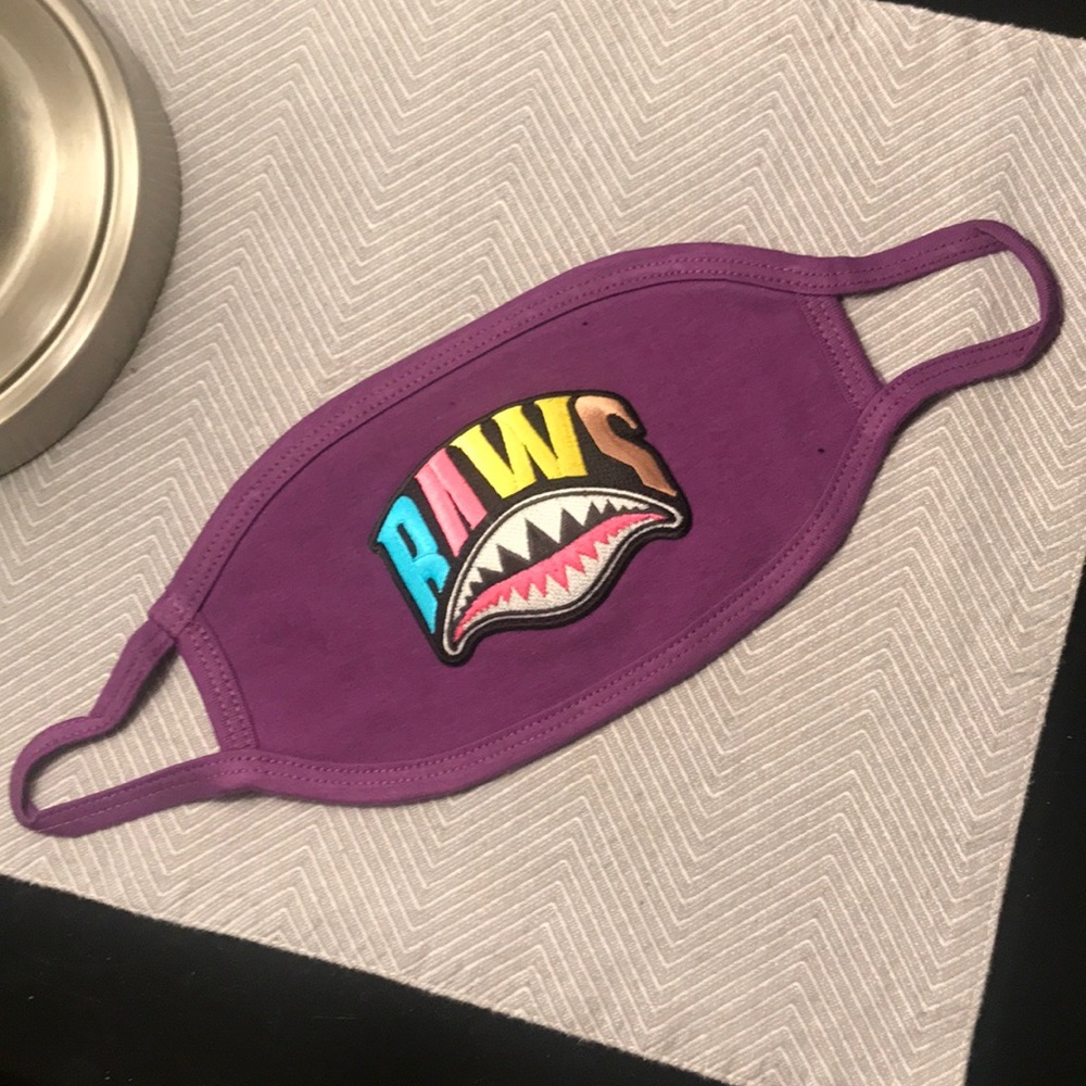 Crazy Baws Fashion Face Mask - Purple -